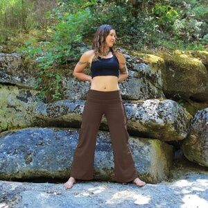 Aurora yoga pant - Chocolate brown S